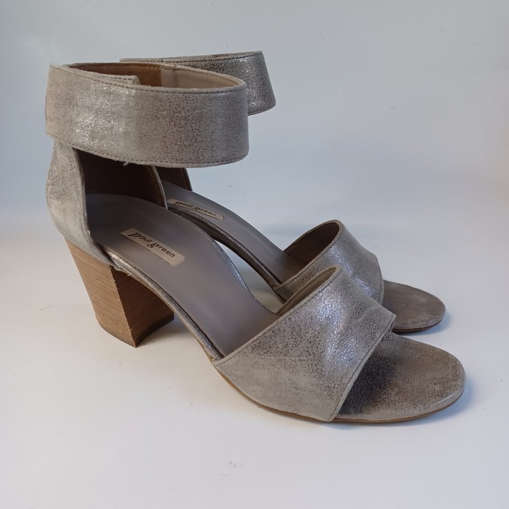 Paul Green Silver Heeled Sandals